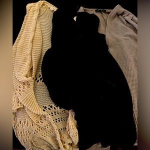 Bundle of 3 knit cardigans ladies s/m loose fit